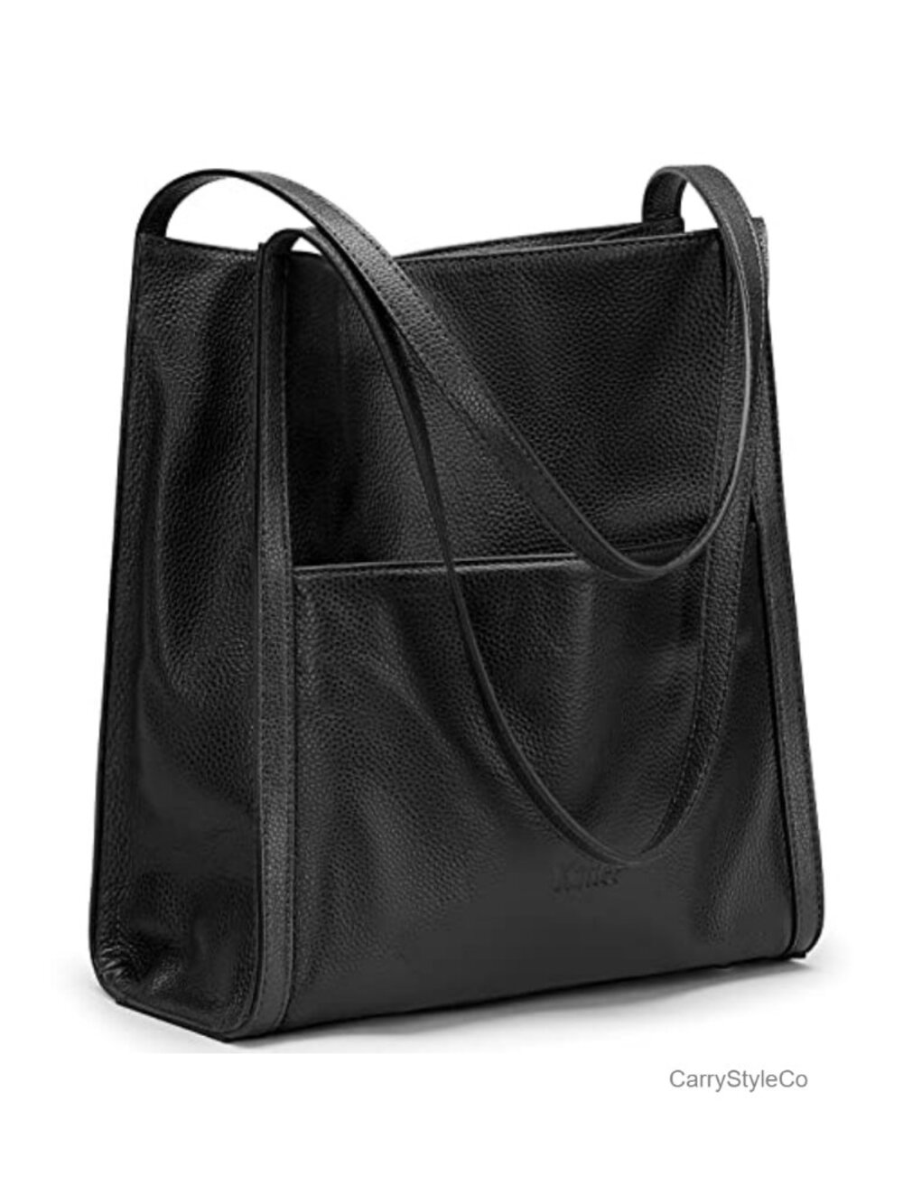 Top Grain Pebbled Cowhide Leather Tote Bag Medium Shoulder Handbag